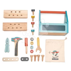 Holz Köfferchen Tap Tap Tool Box Tender Leaf Toys Mit Werkzeug Und Hammer